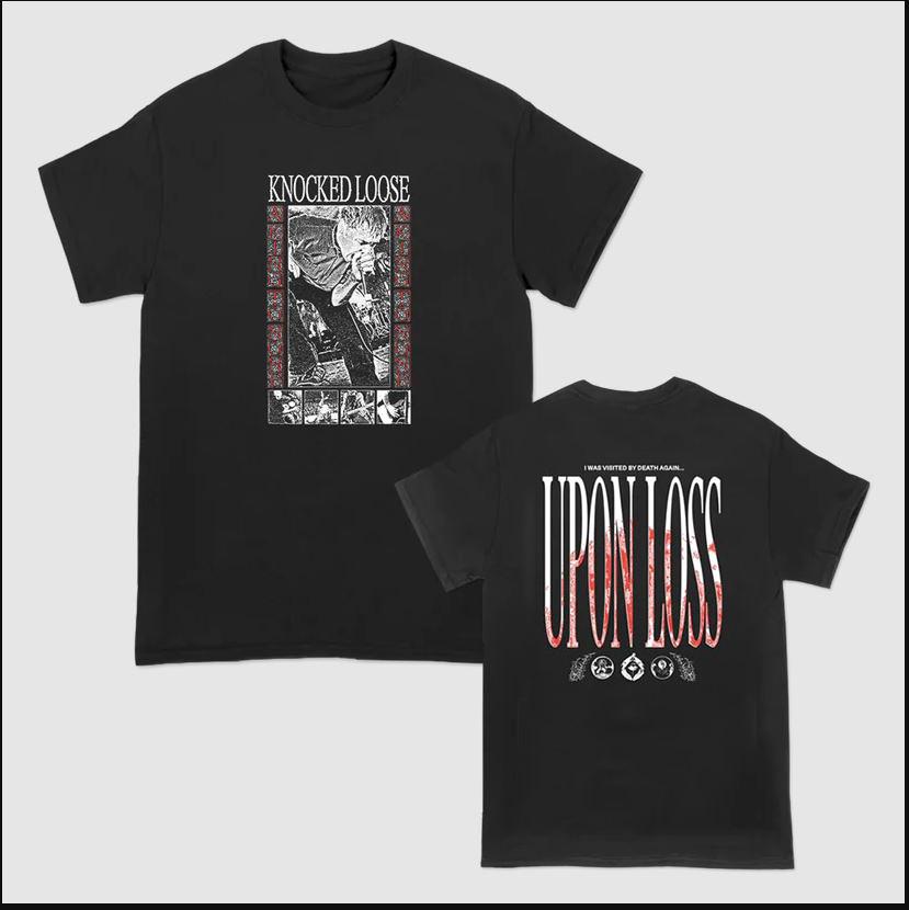 KNOCKED LOOSE band Upon Loss Black Adult T-Shirt Full Size MK629 M