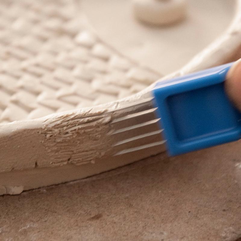 Pottery Tools, Clay Blanks, Hair Brushing, Adhesive Texture Brushing, Five Legged Needle Scratching,Clay Sculpture Shaping Tools