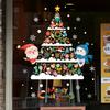 1pc Christmas Window Stickers Santa Tree Glass Decal Poster New Year Living Room Decoration Stickers
