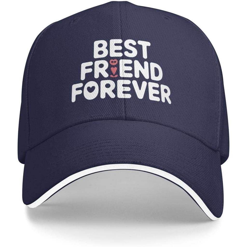 Best Friend Forever Baseball Cap Polyester Casual Adjustable Adult Hat Unisex