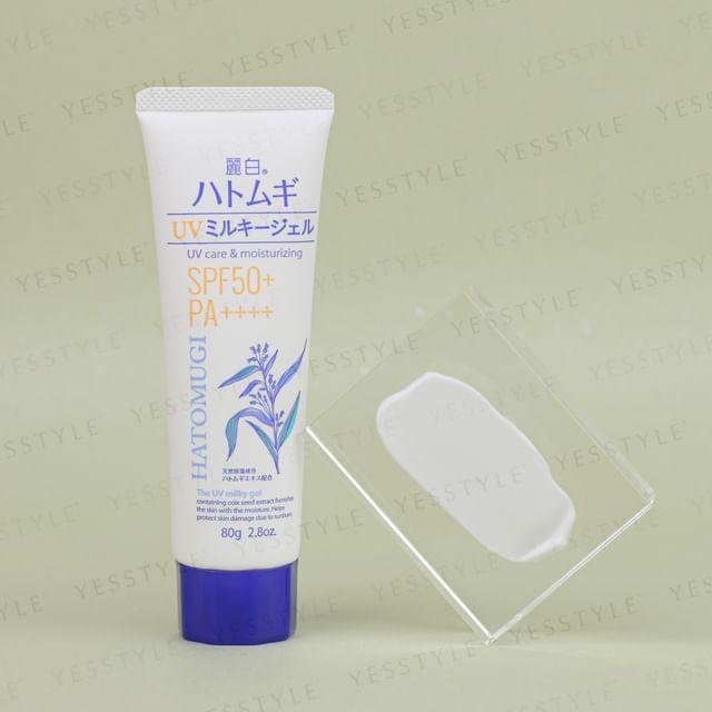 KUMANO COSME - Reihaku Hatomugi Увлажняющий молочко-гель с SPF 50+ PA++++ 80g