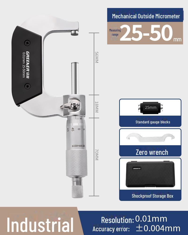 Green Forest High-Precision Digital Outside Diameter Micrometer Caliper