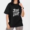 Jesus Is The Light Christian T-Shirt Faith Religious Inspirational Tee Unisex