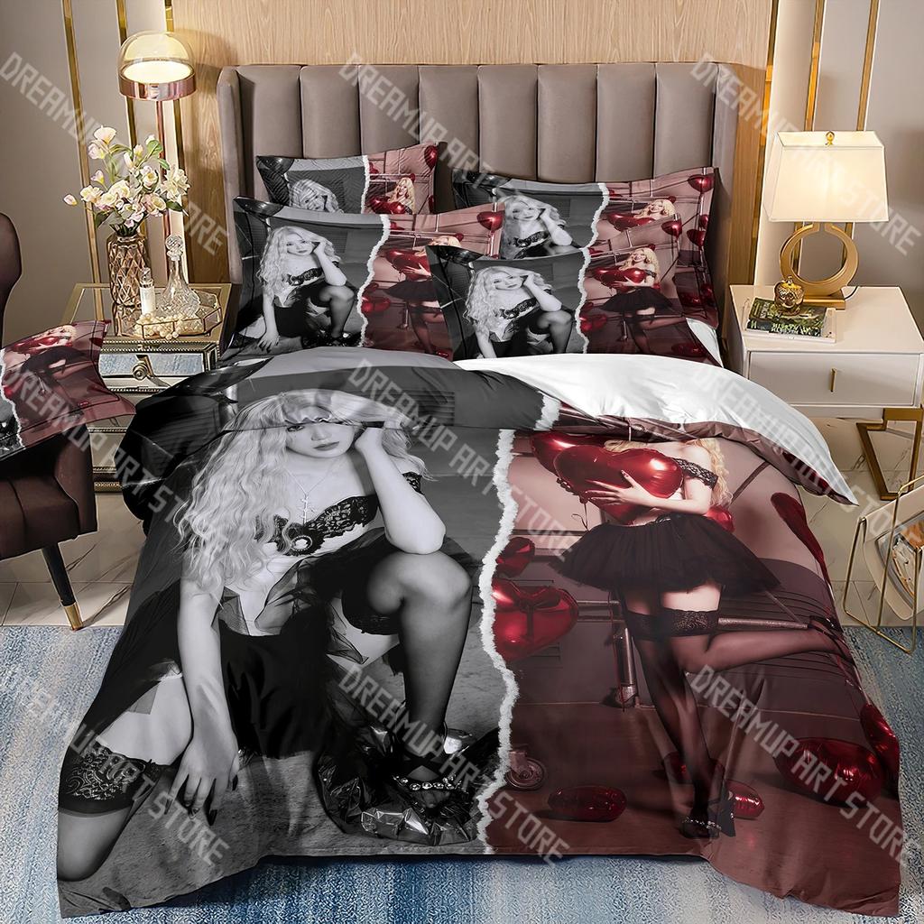 Fashion Gidles Girl Group KPOP Bedding Set Single Twin Full Queen King Size Bed Set Kids Bedroom Duvetcover Sets Bed Sheet Set