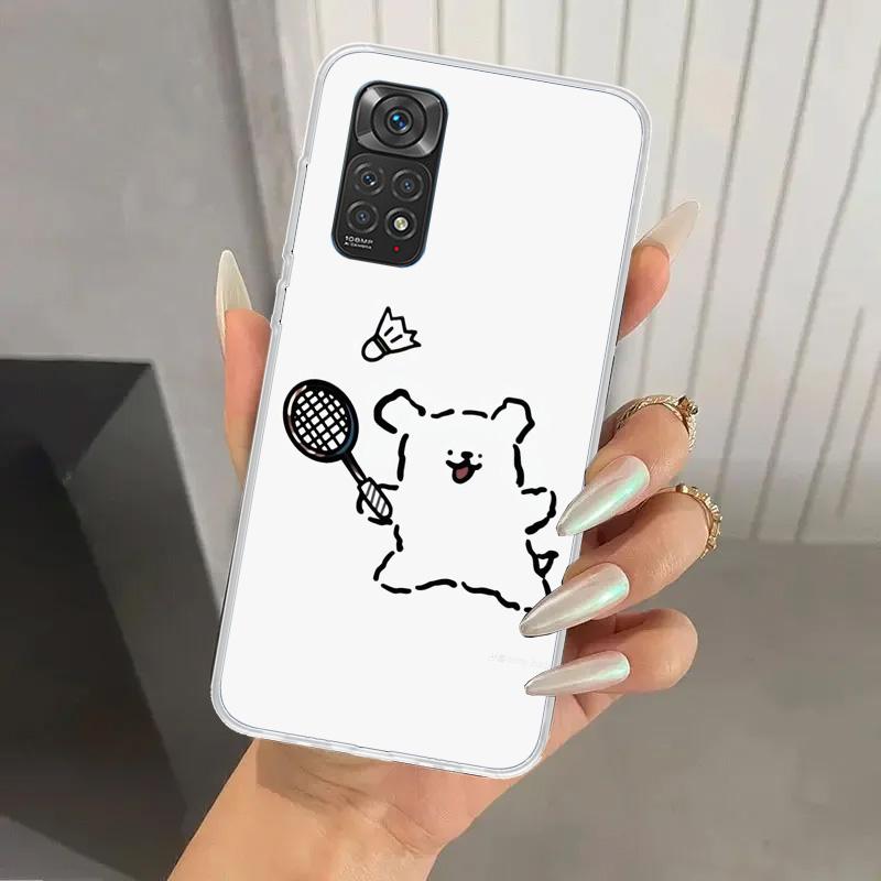 Badminton Sport Phone Case for Xiaomi Redmi Note 15 14 14S 13 12S 12 Pro 11S 11 Plus 11T 11E 10S Soft Funda Print Shell Redmi No