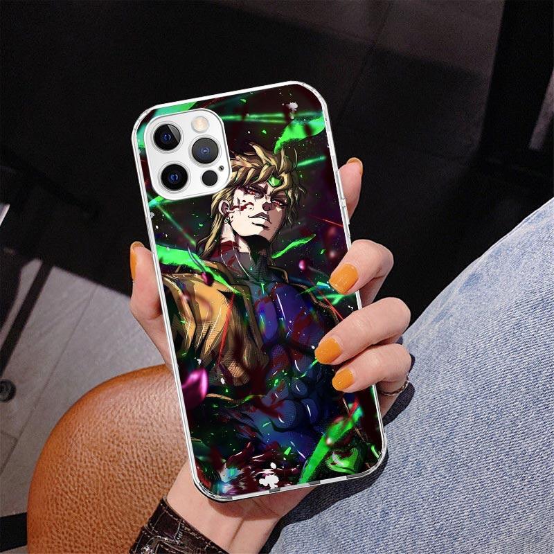 JoJo Adventure Dio Diego Brando Pouzdro na telefon Pro iPhone 17 Air 16 Pro Max 16E 15 + 14 Plus 11 12 13 Mini 7 8 SE Dárek Potisk Kryt F