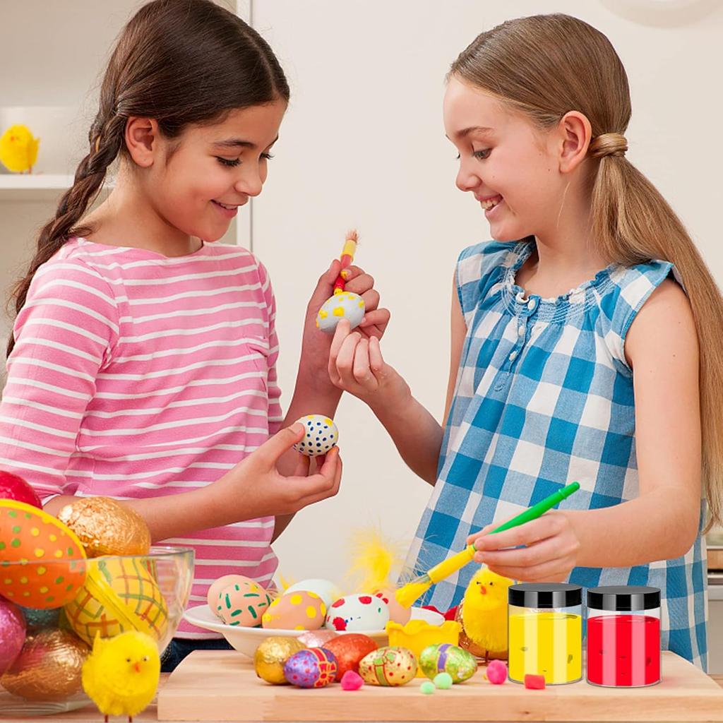 Plastic Jars with Lids 8OZ 36PCS,Small Cosmetic Slime Containers Clear Travel Round Jars Empty Refillable Sample Containers Leak Proof Pot with Black