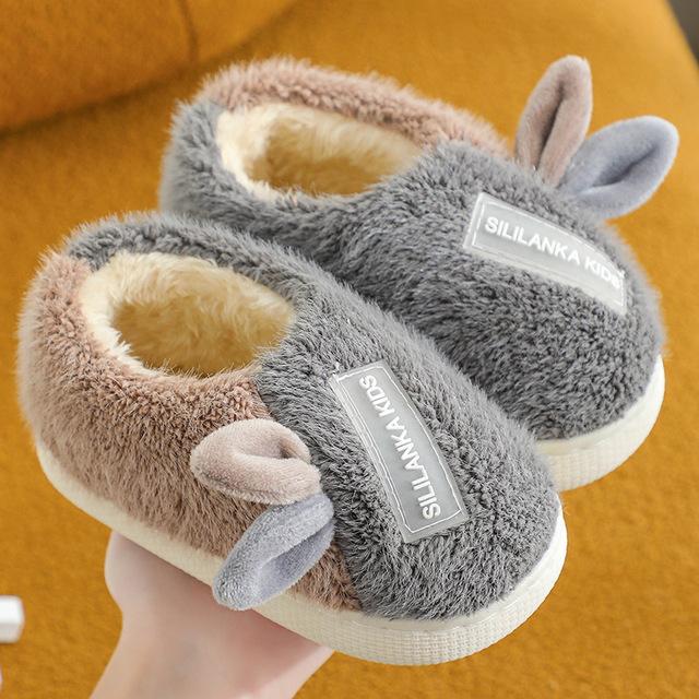 Zimní teplé dětské bavlněné pantofle, podzimní, pro miminka, chlapce a dívky, vnitřní boty, neklouzavé, pro rodiče a děti, domácí, ložnicové boty, pantofle