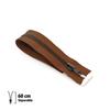 Zipper - ECLAIR - Z19 - Separable 6mm - Medium Brown - 60 Cm