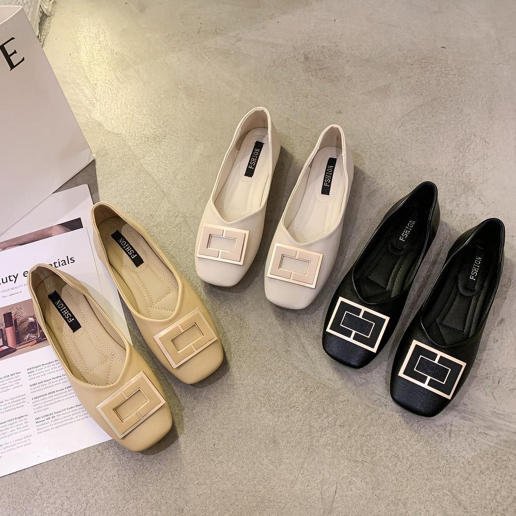 Single shoes women's summer 2025 new French soft leather summer flat-bottomed Doudou spring and autumn soft-soled fairy spring gentle shoes