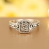 Vintage CopperColor Carved Floral Women's Ring  and Creative Holiday Accessories Casual Daily Wear Jewelry Gift