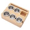 Porta-riempimento capsule caffè Tazza riutilizzabile per capsule caffè con coperchio adesivo in foglio di alluminio Carta filtro