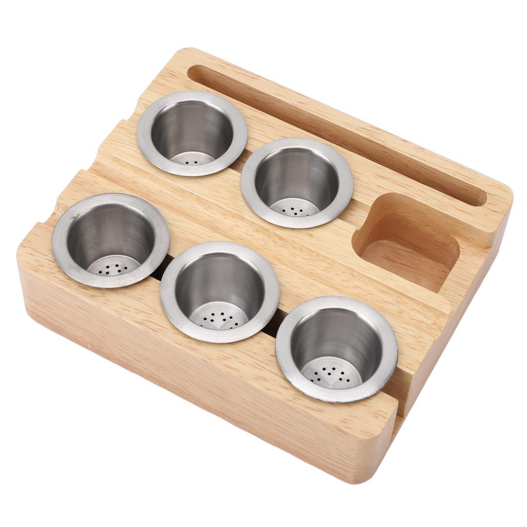 Porta-riempimento capsule caffè Tazza riutilizzabile per capsule caffè con coperchio adesivo in foglio di alluminio Carta filtro