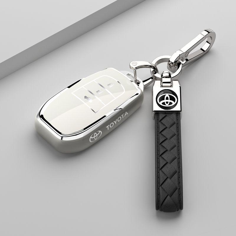 For Toyota Land Cruiser 200 Prado Crown TLK200 Yaris Cross Hilux Innova Rav4 Fortuner TPU Car Key Case Cover Key Protected Shell