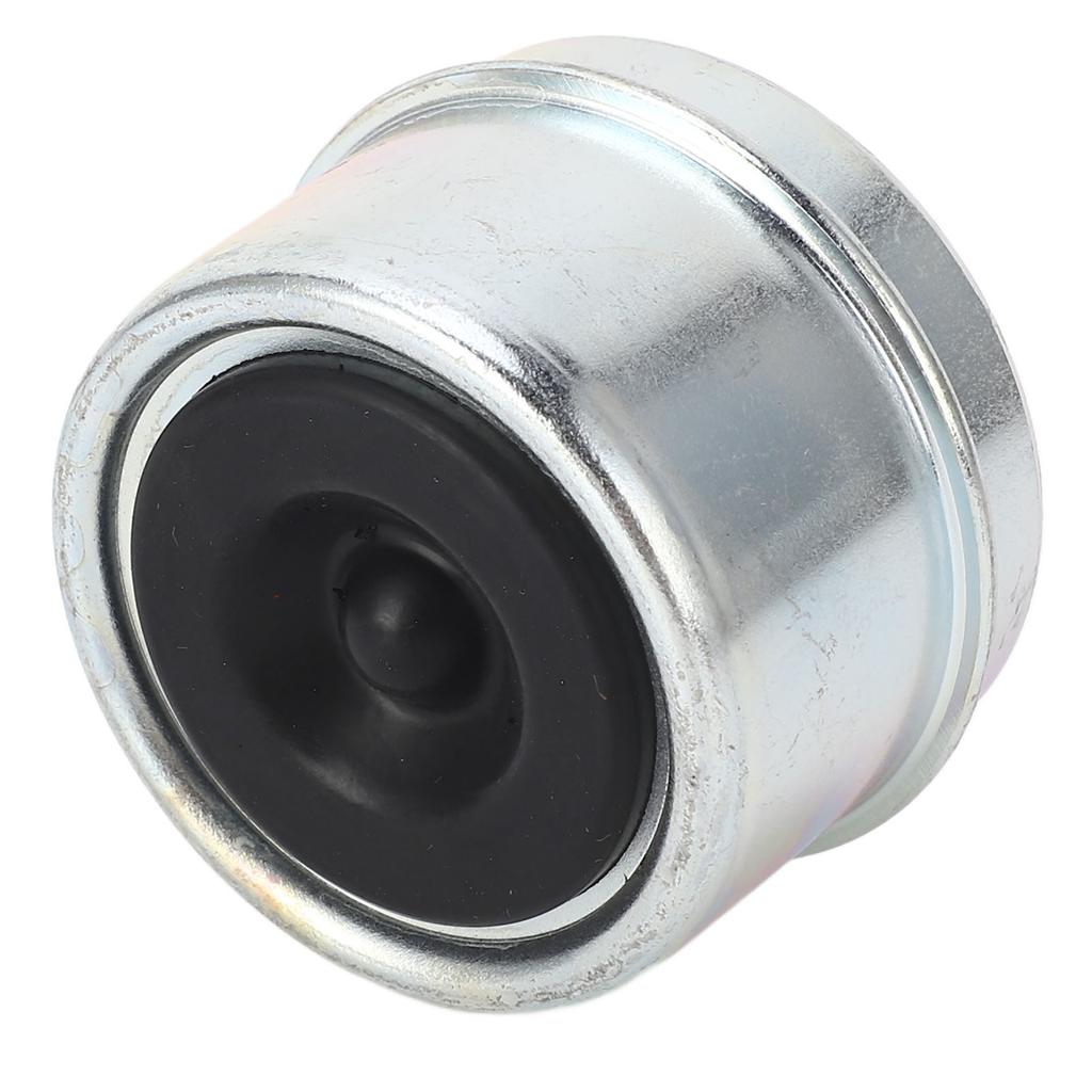 4pcs 1.98in Trailer Bearing Dust Cap Trailer Axle Oil Cap with Rubber Plugs for 2000 to 3500 Lbs Trailer Wheel Hubs