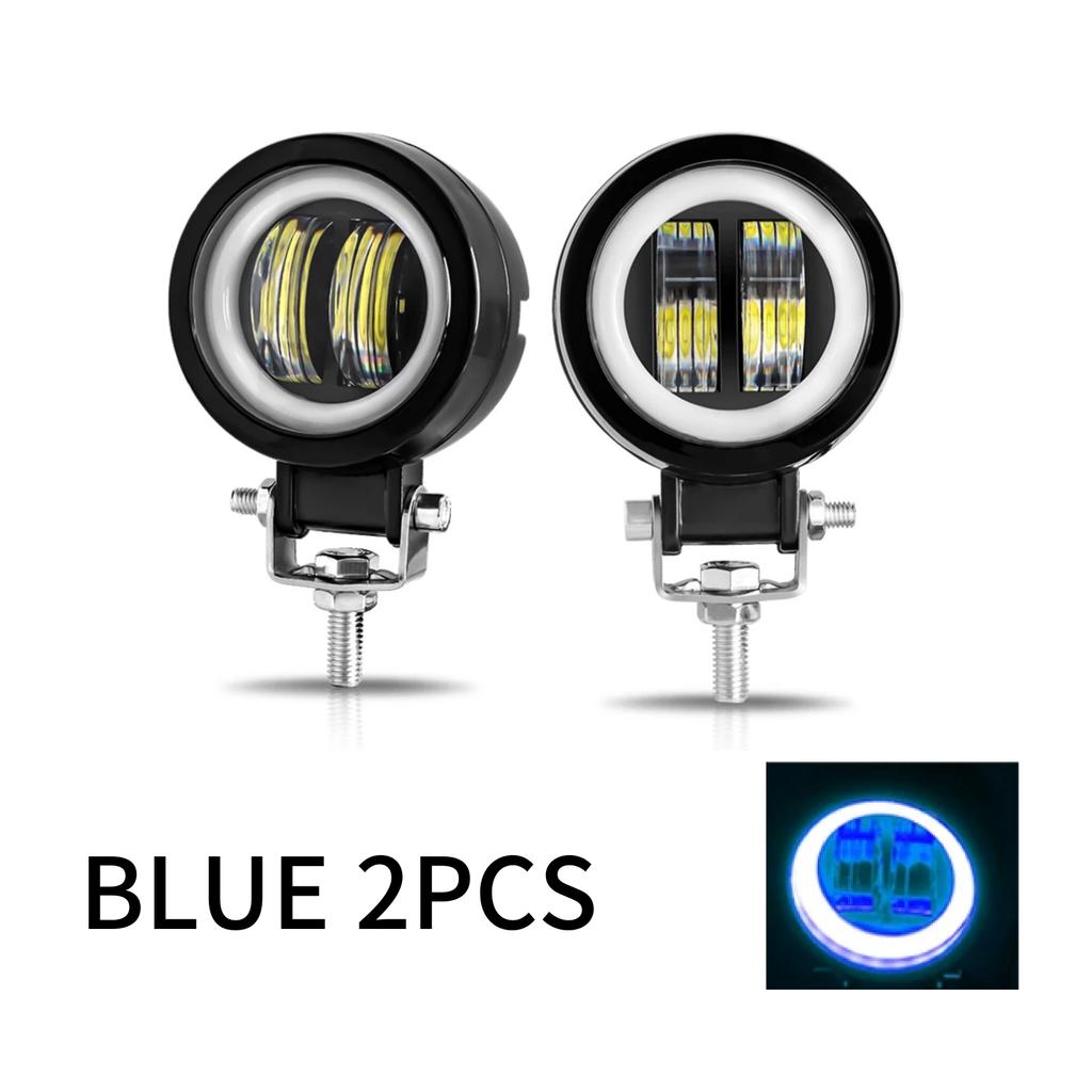 3INCH 20W Motorcycle LED Angel Eye Work Light Bar Spot Lamp Offroad Car Boat Truck SUV Pickup 12V 24V Driving Fog Lamp Headlight