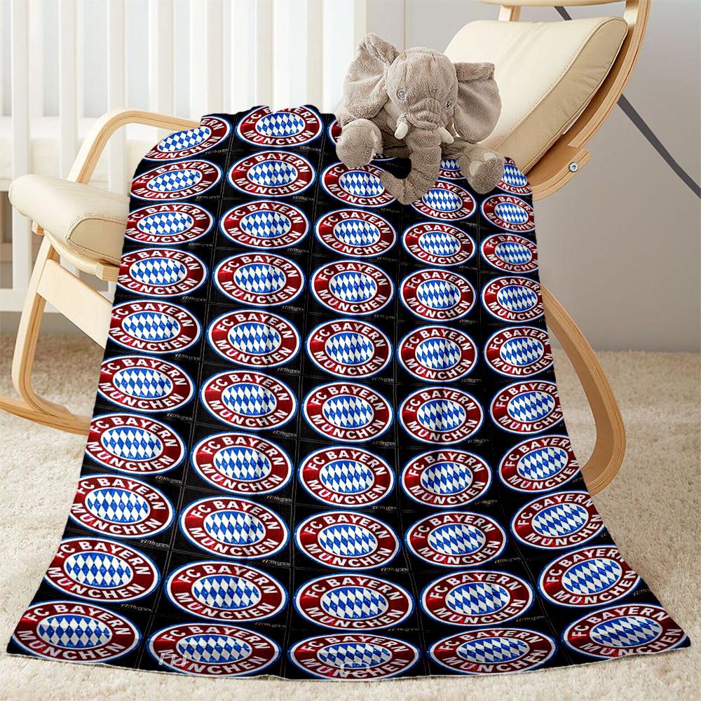 Bayern Munich Blanket Soft & Cozy Suitable for Office Chair Sofa Bedding for All Seasons Stylish Decor Perfect Gift for Relatives and Friends