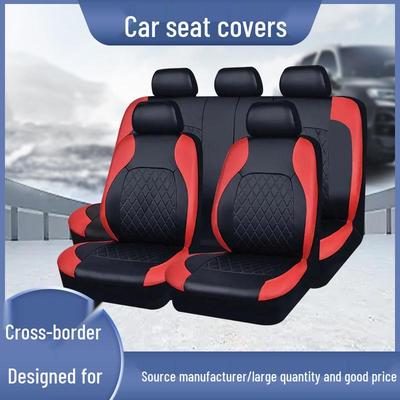 Universal Car Seat Cover - Breathable PU Leather with Diamond Pattern