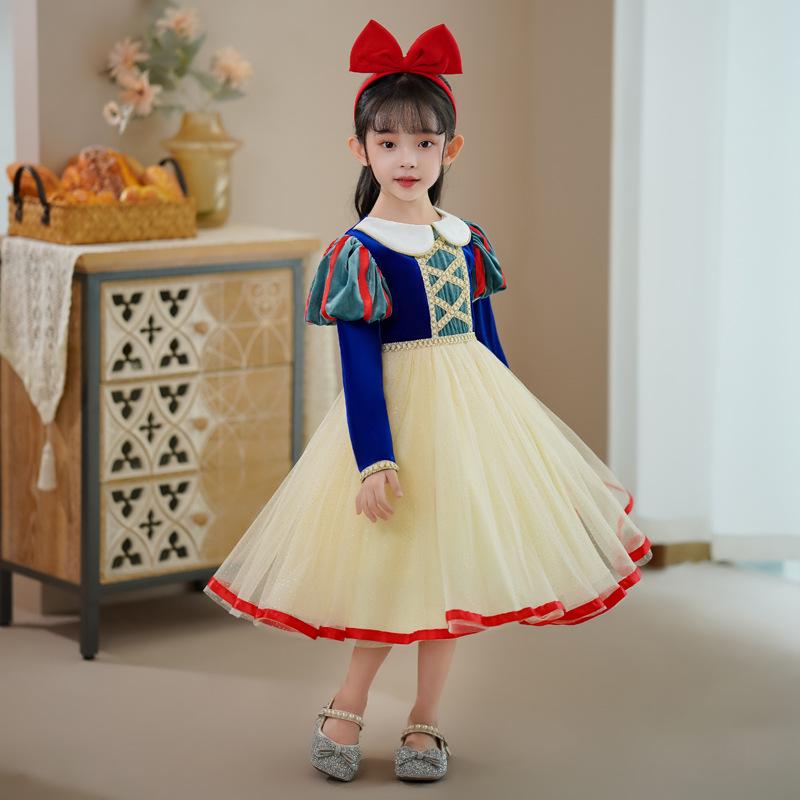 Snow White Princess Dress for Girls - Ideal for Amusement Park Adventures