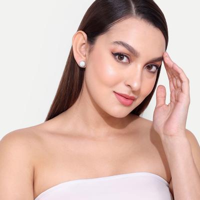 Silver Polish Earrings, Silver American Diamond Jewelry, Handmade Earring, Women Fashion Earrings