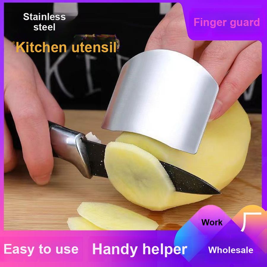 3 pcs Stainless Steel Finger Guard Cutter Protector Kitchen Gadget