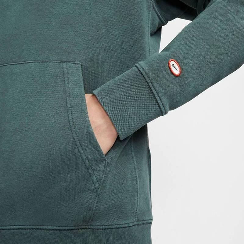 Nike Sports Lifestyle Series Solid Color Breathable Loose Fit Hooded Pullover Long Sleeve Sweatshirt Men sweatshirt Green HQ4954338