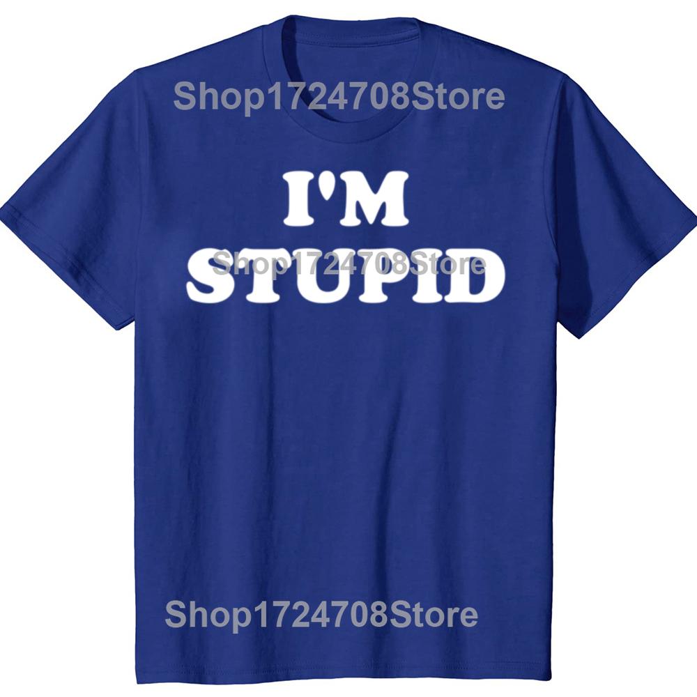 Funny Im With Stupid Funny Matching Couples Sarcastic Tshirts Men Fashion Casual Tshirt 100 Cotton Loose Oversized T Shirt