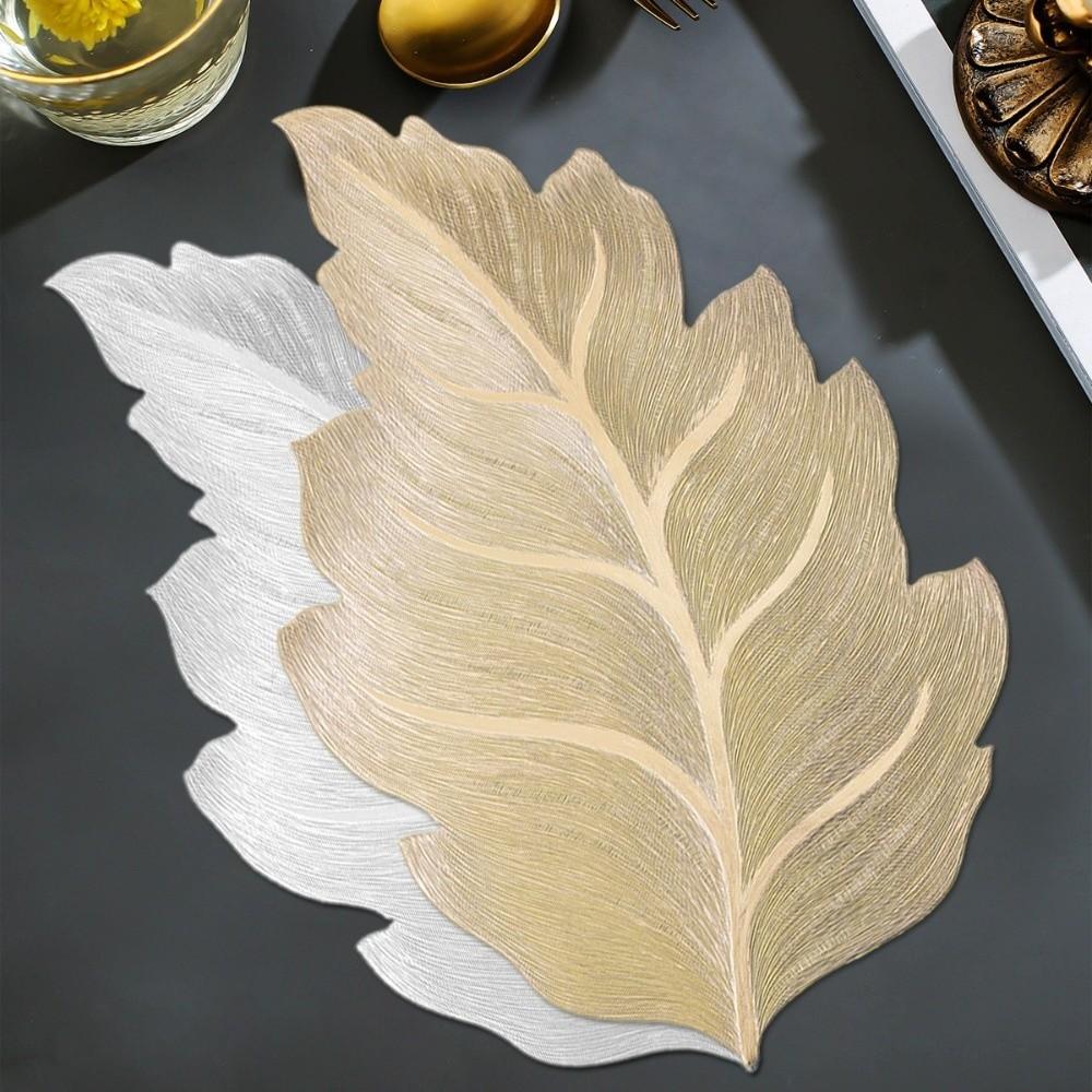 2Pcs Non-Slip PVC Table Mat Anti-stain Decorative Table Mat Tableware Pad  Table Decoration