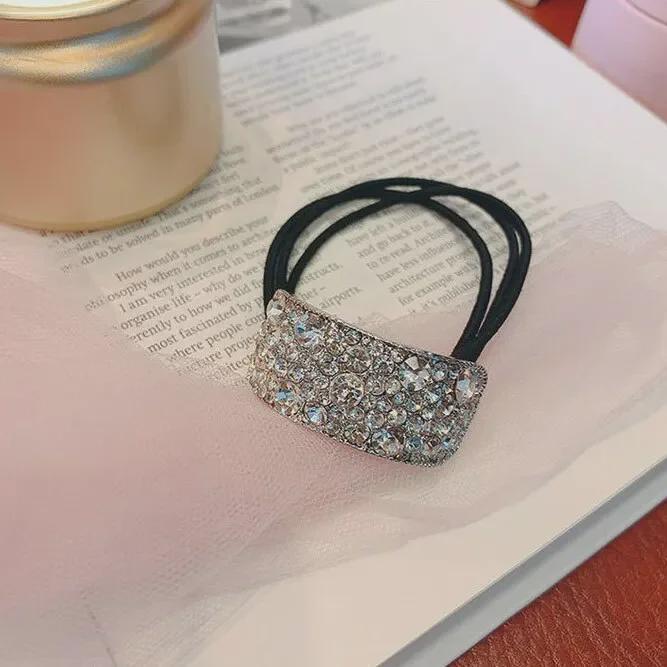 

Супер блестящая геометрическая резинка для волос со стразами - корейский Dongdaemun