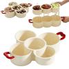 2 in 1 Dried Fruit Plate Double-layered Creative Fruit Drain Basket Large Capacity with Drainer Food Storage Tray