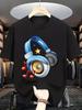 Unisexs DJ Headphone T Shirt Music Note Star Music Lover Graphic Print Short Sleeve Crew Neck Casual Cotton Male Daily Wear Tee