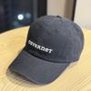 Korean-style new embroidered fashion baseball cap for men and women, outdoor sunshade, enlarged and deepened to make the face appear smaller, curved