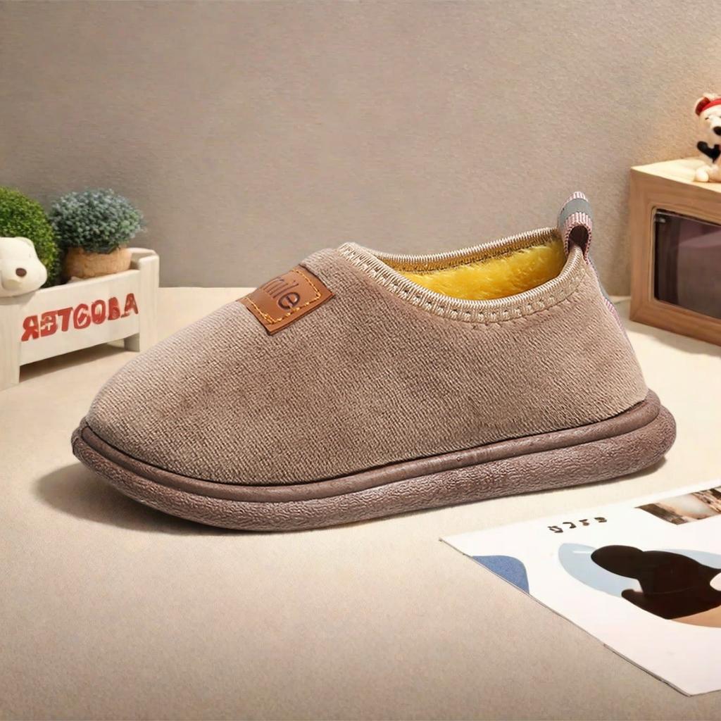 Children's cotton shoes bag head slippers winter velvet soft sole classmates indoor cute children's cotton slippers home cotton shoes