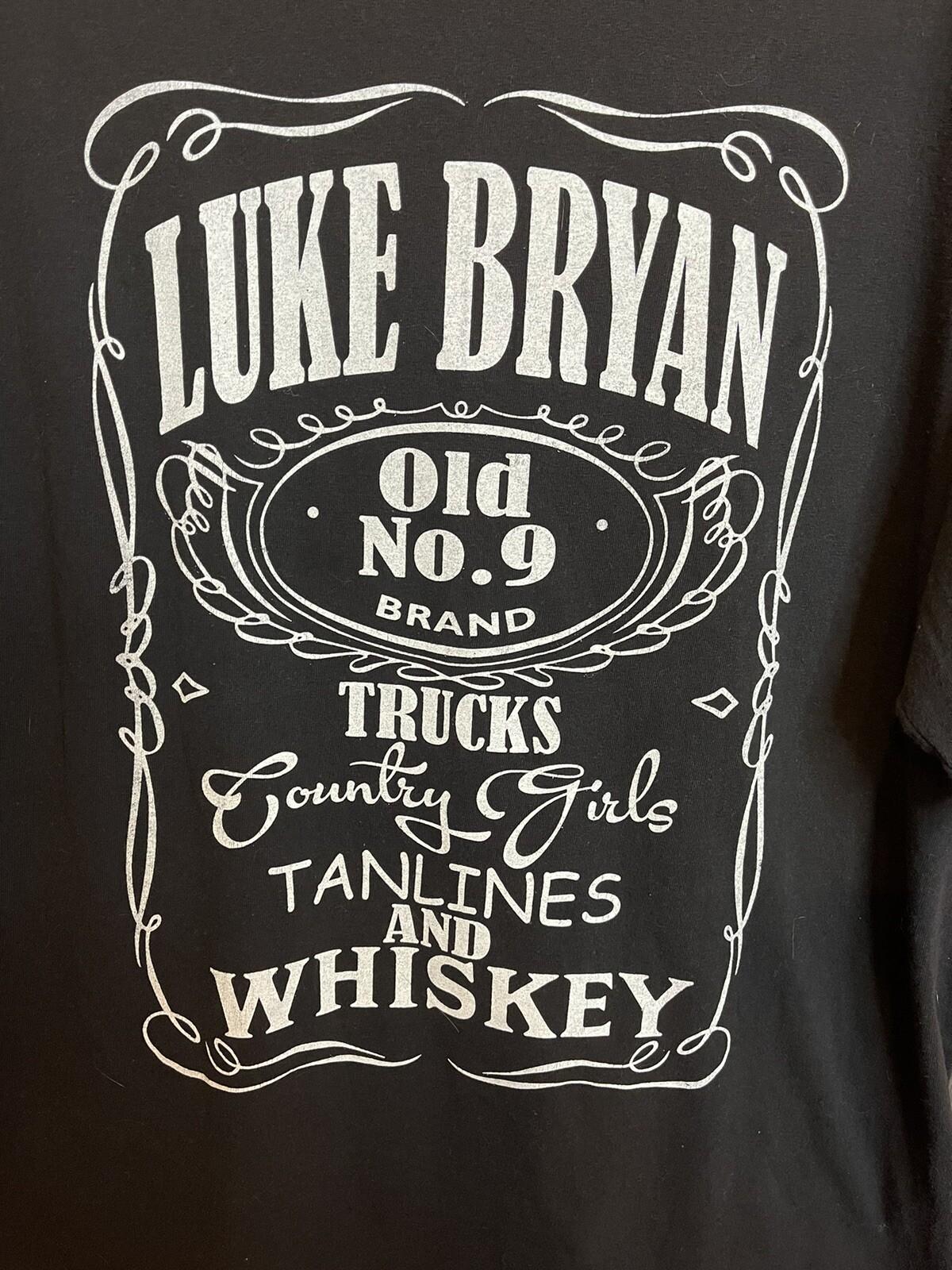 LUKE BRYAN trucks country girls T Shirt 2019 Concert Tee Size XL Country Music Unisex T-Shirt S