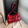 Trendy Ballet Style Bow Pleated Armpit Tote Bag High-end Texture Versatile Messenger Bag Bag Women