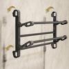 Wall Mounted Folding Slippers Rack Double Layer Bathroom Shoe Rack  Bathroom