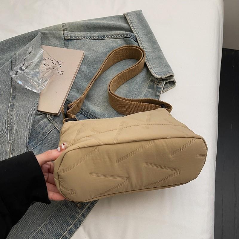 Borsa Quadrata Piccola in Tessuto Oxford da Donna con Chiusura a Zip e Tasca per Telefono per Uso Quotidiano