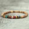 Braccialetti Minimalisti in Legno Naturale Unisex 6mm Ematite Braccialetto con Perle Imperiali Braccialetto Meditazione Yoga Accessori per il Tempo Libero Joias
