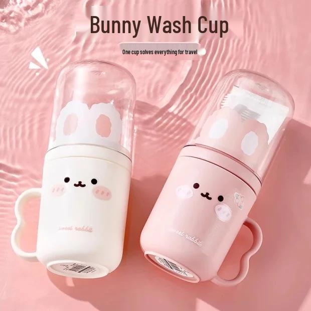 Newcomer Discount: Cute 2-in-1 Travel Toothbrush and Cup Set for Couples and Students