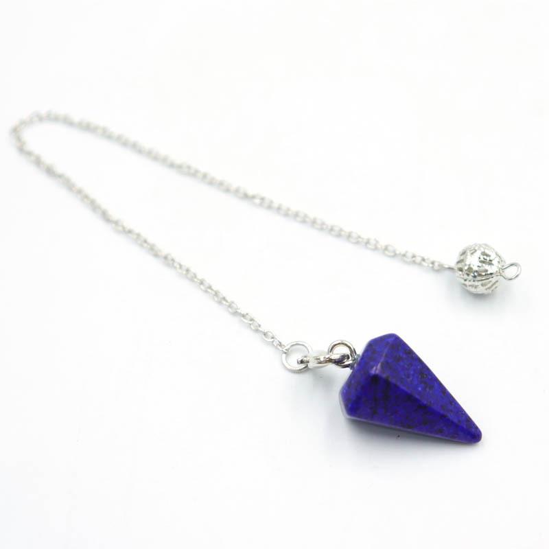 Natural Hexagonal Crystal Pyramid Pendant