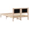 Bed Frame Light Grey 120 x 190 cm Solid Pine Wood
