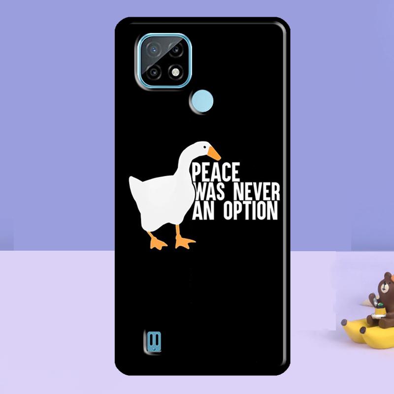 Funny Cartoon Duck Case For Realme 13 10 11 12 14 Pro Plus C75 C67 C61 C55 C53 C51 C35 C21Y C25S GT 7 Pro 6 6T