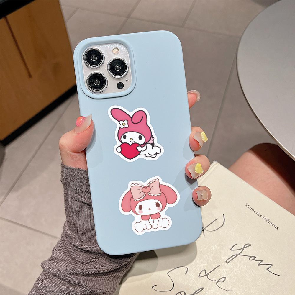 60 Cute My Melody Graffiti Stickers: DIY Decor for Notebooks & Guitars, Waterproof Decals.