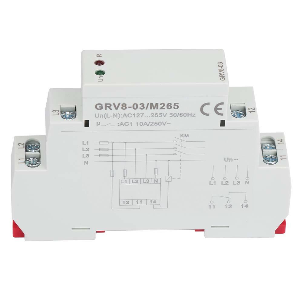 GRV8-03 Three Phase Voltage Monitoring Phase Failure Relay Phase (M460)