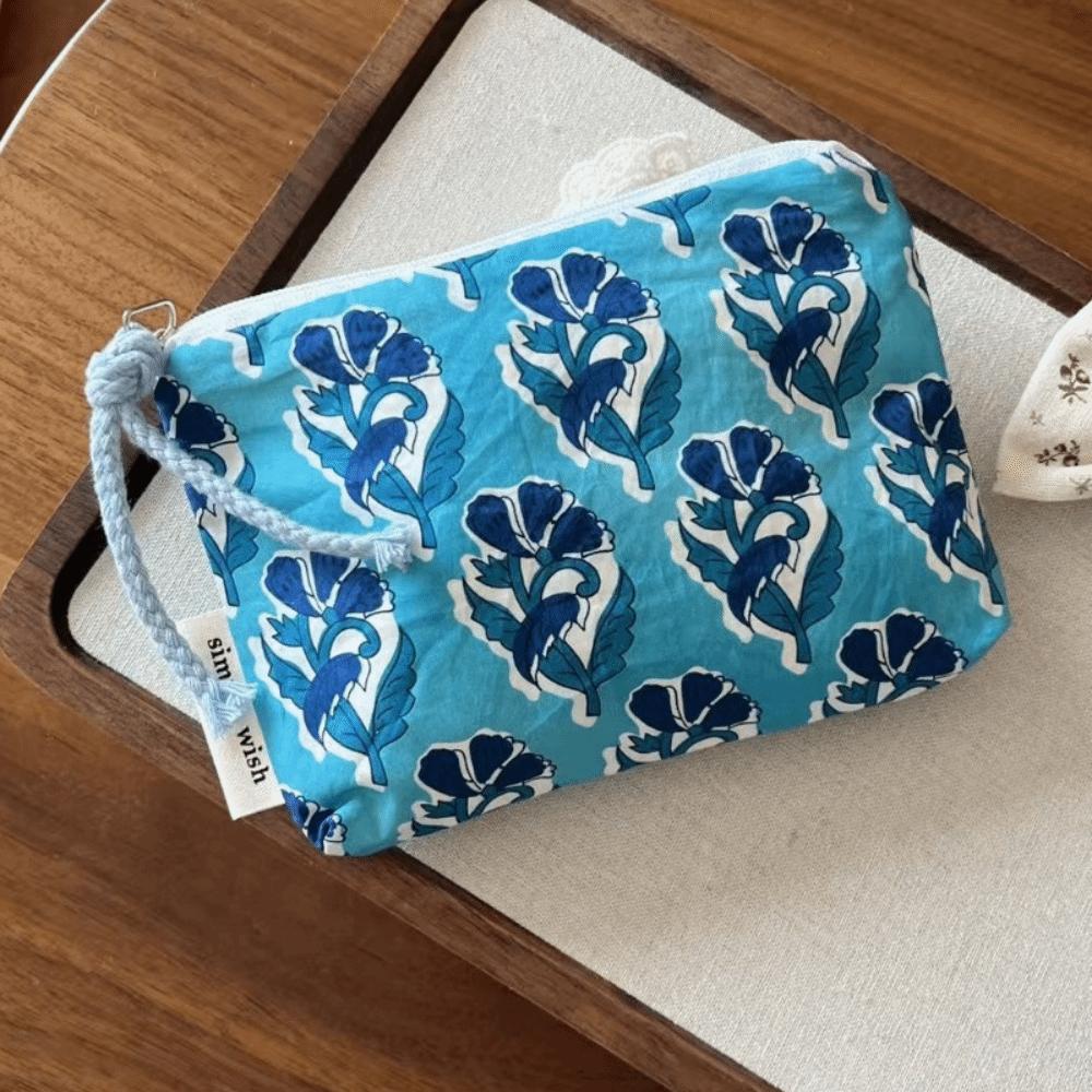 Fashion Vintage Sanitary Napkin Bag Mini Cotton Makeup Bag Zipper Indian Style Travel Bag Cosmetic,earphone Etc Storage