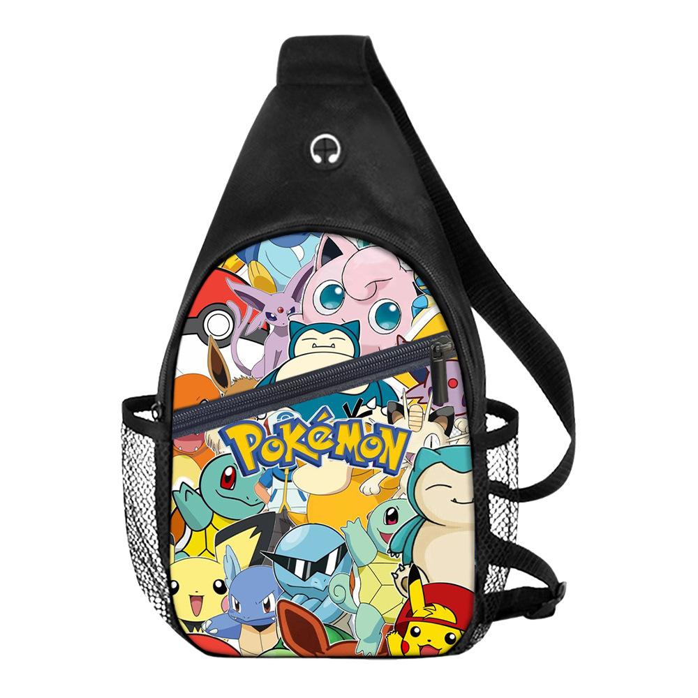 Breast Bag Men'S And Women'S Sports Travel Versatile Casual Shoulder Bag Multifunctional Messenger Bag Cartoon