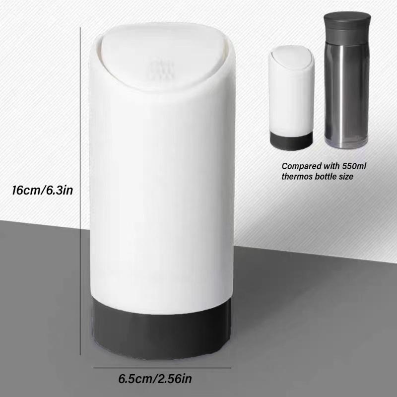 Car Garbage Can with Lid, Leakproof Vehicle Automobile Cup Holders Car Trash Can, Small Trash Bin Storage Box