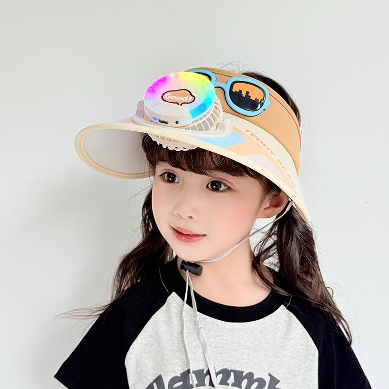 Sun Protection Fan Hat Children's Air Top Hat Summer Outdoor Anti Ultraviolet Air Top Sun Hat Sun Hat Girl's Hat