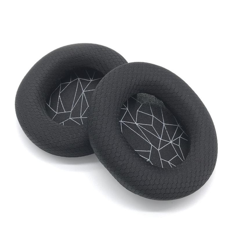 Vervangende Zwarte Stoffen Oorkussens voor SteelSeries Arctis 3/Arctis 5/Arctis 7/Arctis 9/Arctis 1/Arctis pro Draadloze Gaming Headset wit