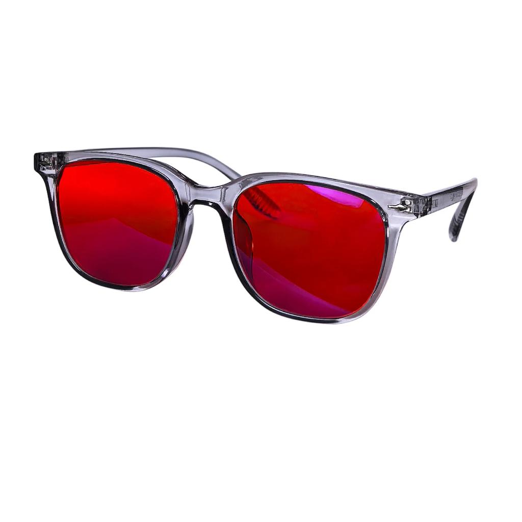 SHINU blue light blocking computer glasses red lens for better sleep orange lens for long time gaming rest glasses for men women